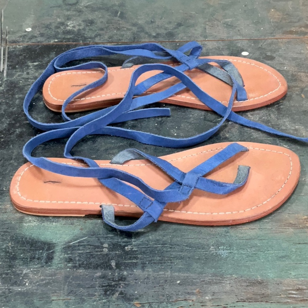 Ecote strappy blue sandals